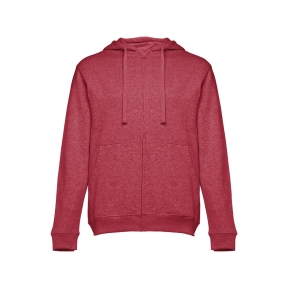 THC AMSTERDAM II. Men's hoodie in cotton and polyester with full zip