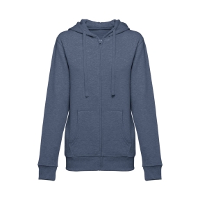 THC AMSTERDAM WOMEN II. Women's hoodie in cotton and polyester with full zip