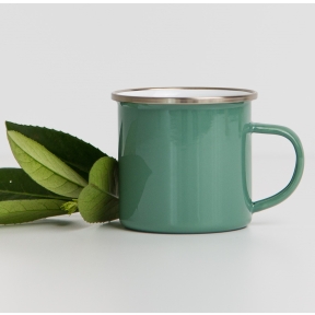 Colorful enameled cup