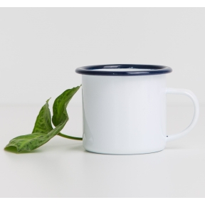 Full color enameled cup