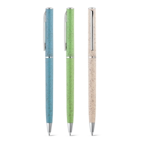 DEVIN. Ball pen with wheat straw fibre and ABS with twist mechanism