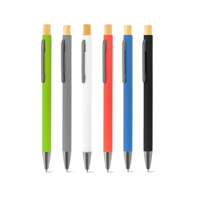 ZYLEN. Ballpoint pen in recycled aluminum (100% rAL), with rubber finish