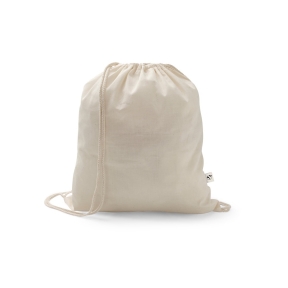 SALAMANCA. Drawstring bag in recycled cotton (70%) and polyester (30% rPET) (150 g/m²)