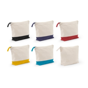 DAPHNE. 100% cotton cosmetic bag (340 g/m²) two-tone
