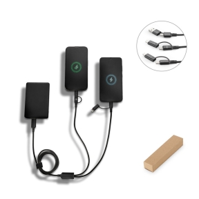 BERTOZZI. Super-fast 6-in-1 USB cable made from recycled aluminum (20%) and recycled PET (4%)