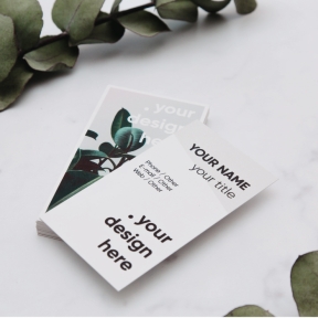 Double-sided business cards