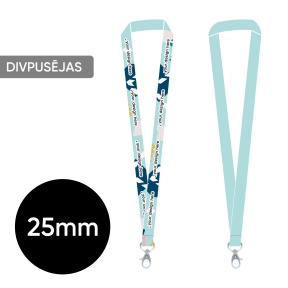 Pilnkrāsu kakla lenta 25 mm