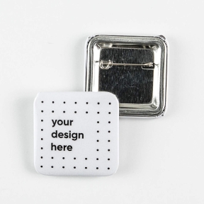 Square badge 37x37mm