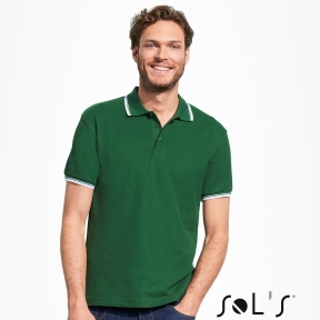 Polo shirt with contrast line PRACTICE