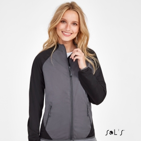 Women's two-tone softshell jacket