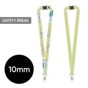 Pilnkrāsu kakla lenta SAFETY 10 mm