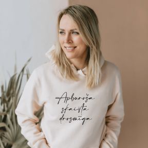 Sweater "Delightful, beautiful, brave"