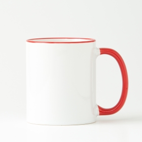 Mug with colored ash