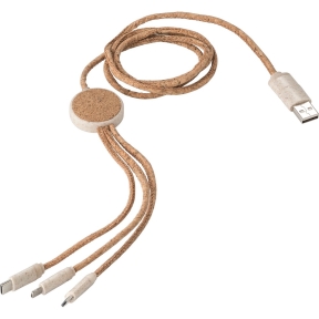 Cork charging cable