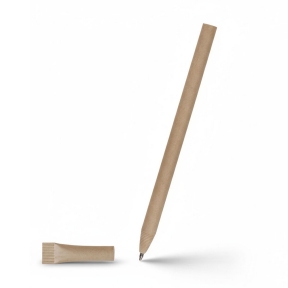 Rolled paper ball pen with cap | Brittany