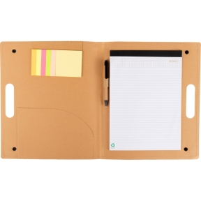 Conference folder, notebook approx. A4, ball pen, sticky notes
