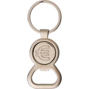 Keyring with shopping cart coin, bottle opener