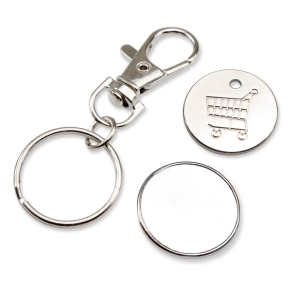 Keyring with shopping cart coin | Lill