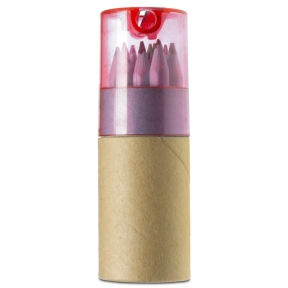 Colour pencil set, pencil sharpener