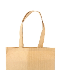 Shopping bag made of cotton and paper
