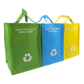Recycle waste bags, 3 pcs | Justin