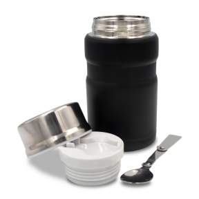 Thermo food container 650 ml Air Gifts, foldable spoon | Jonathan