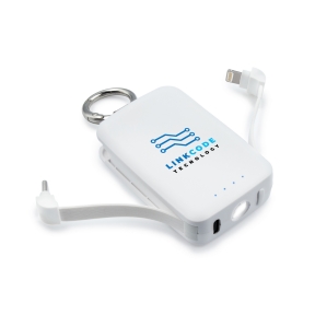 Power bank 4000 mAh, carabiner and 1W light | Dimetrice