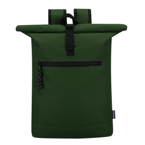 RPET roll top laptop backpack 15"