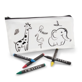 Pencil case for colouring, crayons | Pika