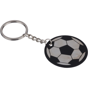 Round keyring "football"