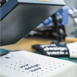 Thermo transfer on work clothes