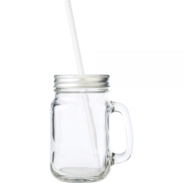 Beverage jar with handle