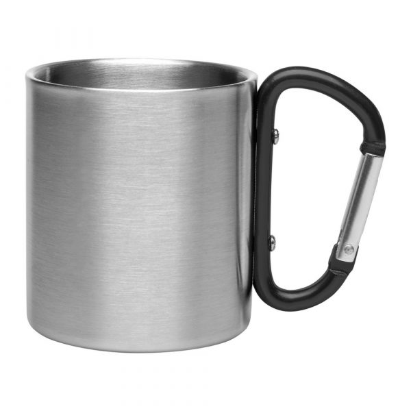 Travel mug with carabiner V8437