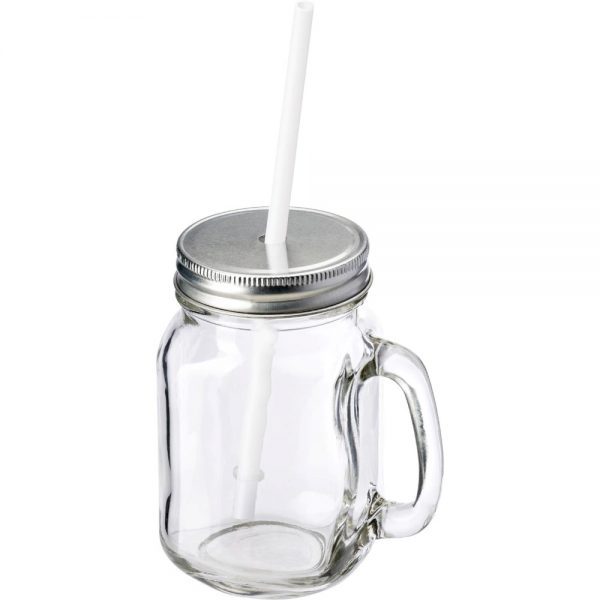 Beverage jar with handle