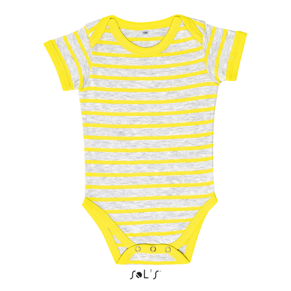 Striped bodysuit for baby MILES