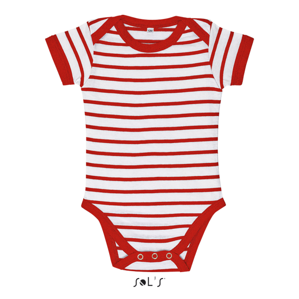 Striped bodysuit for baby MILES