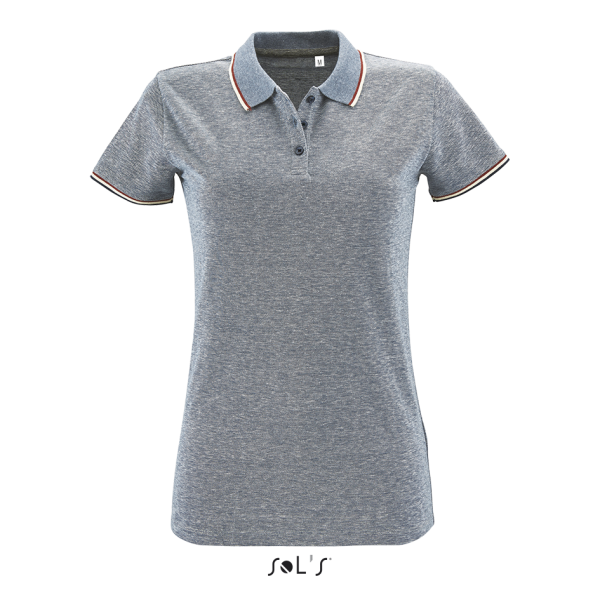 Women's heather polo shirt PANAME