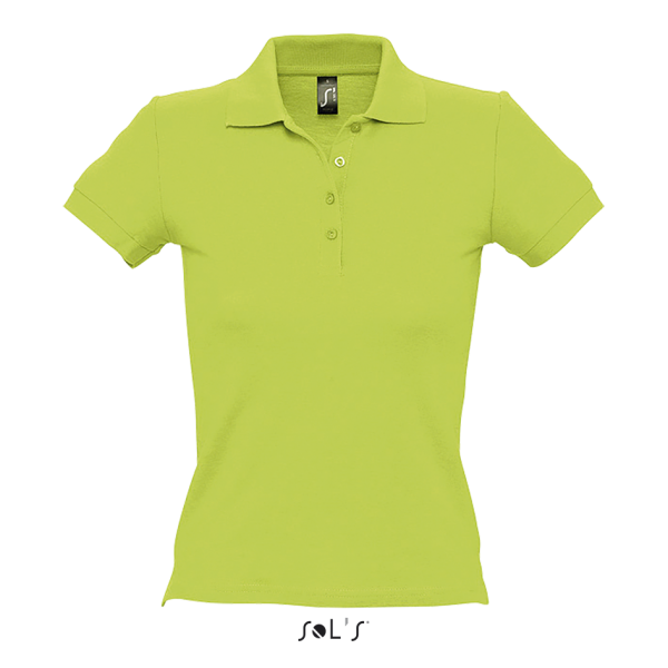 Thick knit women's polo shirt PEOPLE