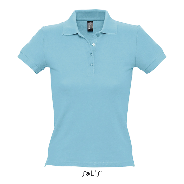 Thick knit women's polo shirt PEOPLE