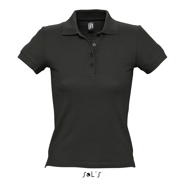 Thick knit women's polo shirt PEOPLE