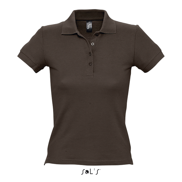 Thick knit women's polo shirt PEOPLE