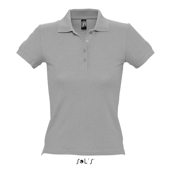 Thick knit women's polo shirt PEOPLE