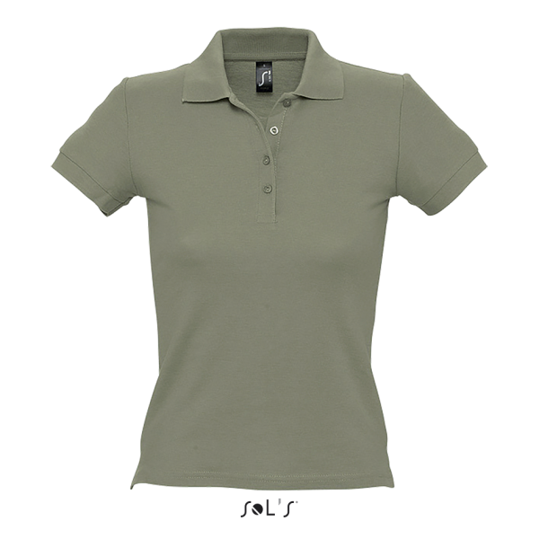 Thick knit women's polo shirt PEOPLE