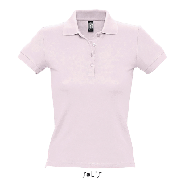 Thick knit women's polo shirt PEOPLE