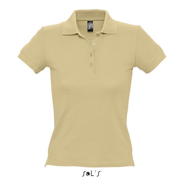 Thick knit women's polo shirt PEOPLE