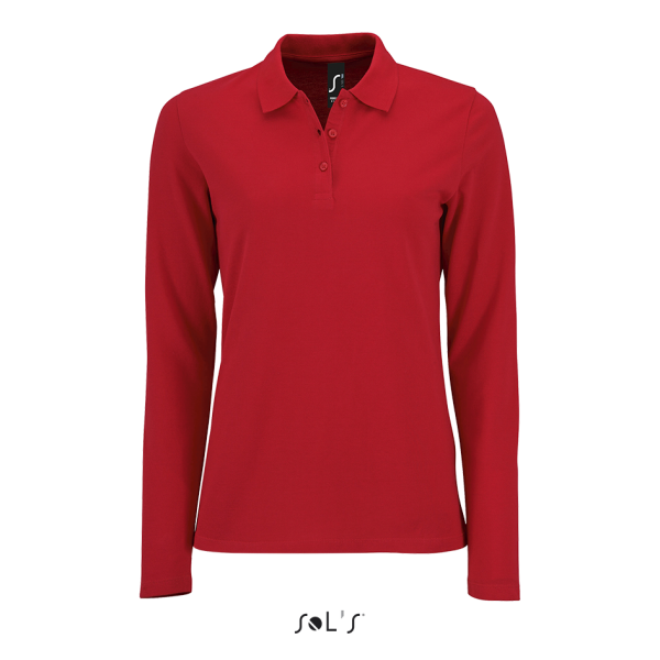Women's SLIM-FIT long-sleeved polo shirt PERFECT LSL