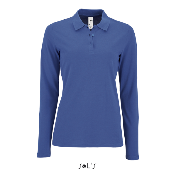 Women's SLIM-FIT long-sleeved polo shirt PERFECT LSL