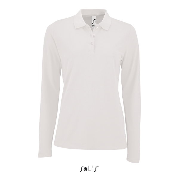 Women's SLIM-FIT long-sleeved polo shirt PERFECT LSL