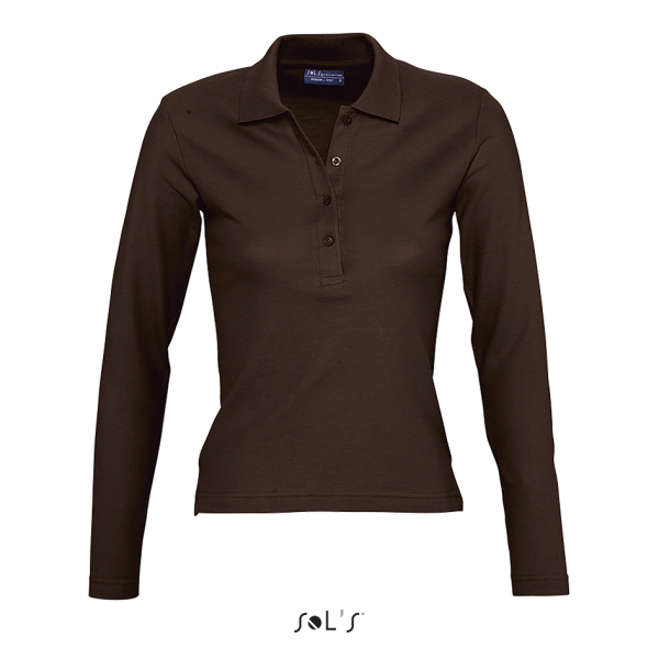 Women's long sleeve polo shirt PODIUM