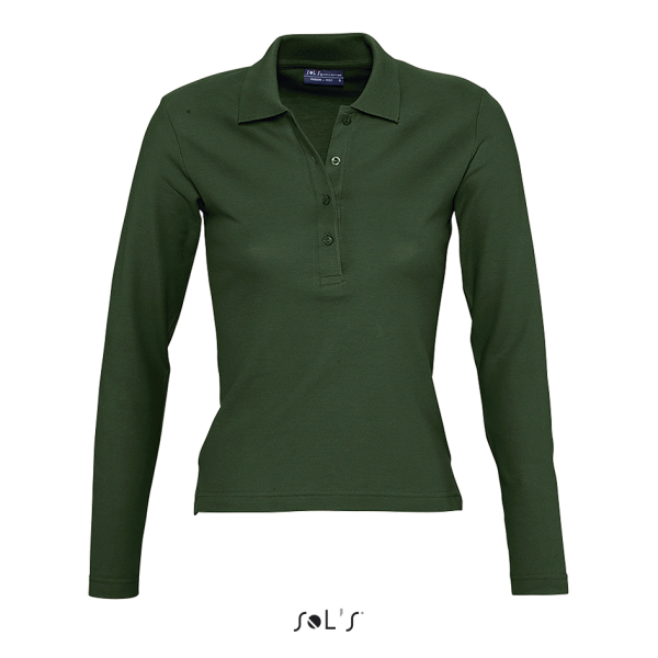 Women's long sleeve polo shirt PODIUM